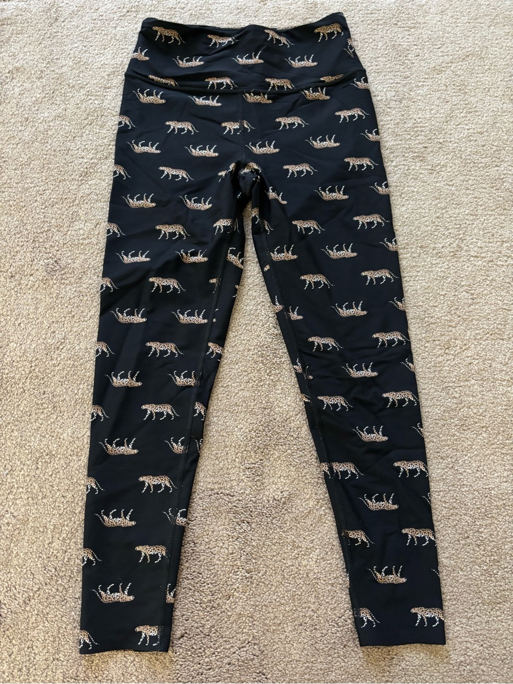 Victoria's Secret Black Leopard Print Leggings